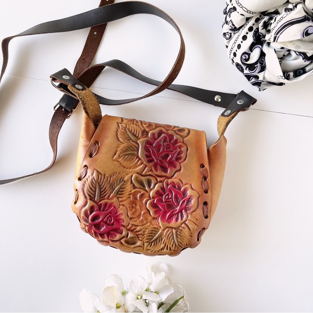 Authentic Made in Mexico Handcrafted Leather Bag - Picture 7 of 9